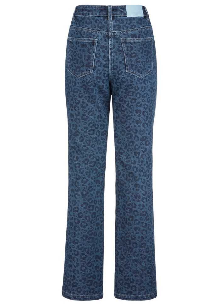 Jeans in trendy luipaardprint 