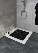 Veiligheidsinzetstukken met marmerdesign ZWART-WIT