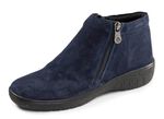 ELENA EDEN, comfortabele dameslaarzen, breedte G, met uitneembaar voetbed MARINE