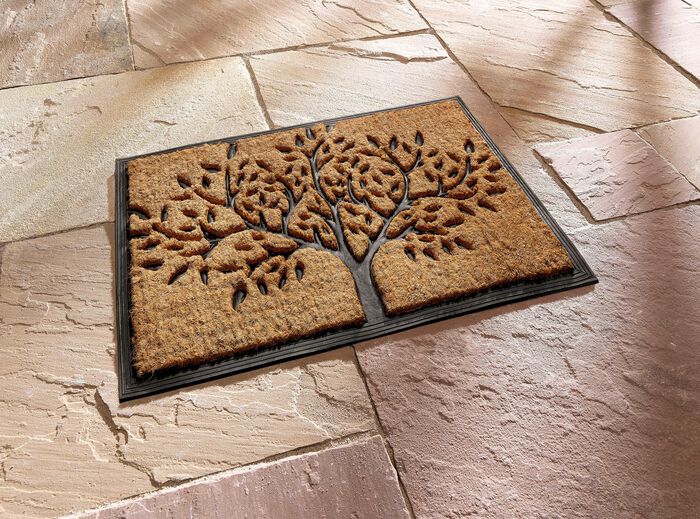 Kokosnoot deurmat NATUURLIJKE ZWART