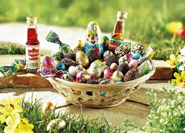 Aangeschoten paasmand voor volwassenen 