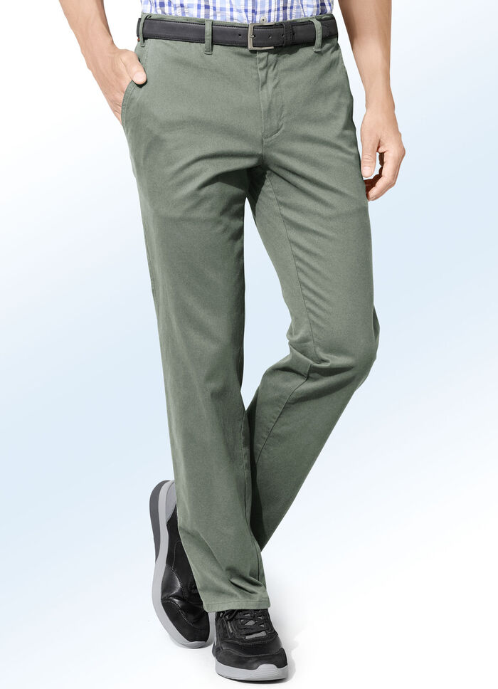 'Francesco Botti' broek, in 4 kleuren LICHTGROEN