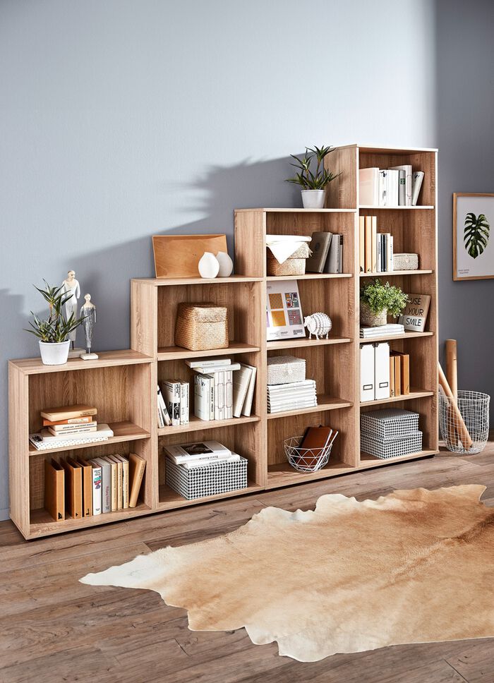 Klassieke plankenserie met kunststof voetjes EIK SONOMA