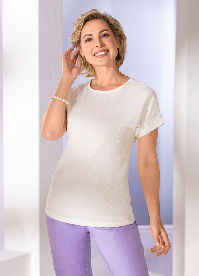 Overhemd met aangehechte zoom 