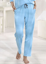 Broek van viscose en elastaan ??met trekkoord en zakken 