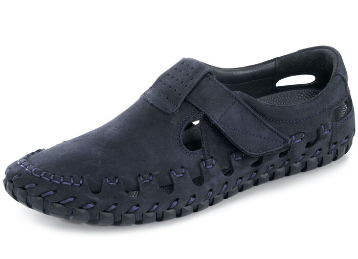 Gemini pantoffels met effectieve decoratieve naden MARINE