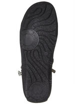 Andrea Conti veterlaarsje met reptiel-reliëf inzetstuk en decoratieve ritssluiting ZWART