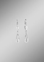 Beweegbare oorbellen met diamanten 