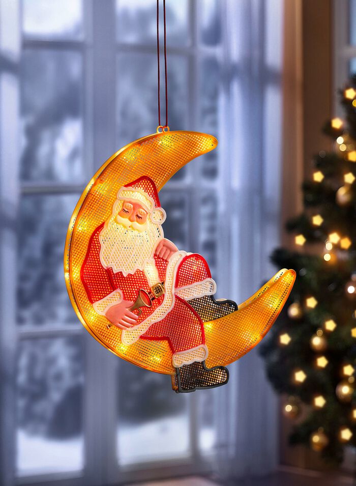 Verlichte raamdecoratie 