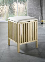 Badkamerkruk gemaakt van massief walnoothout 