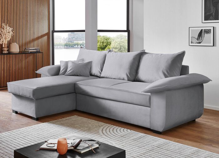 Gestoffeerde hoek met functie GRIJS