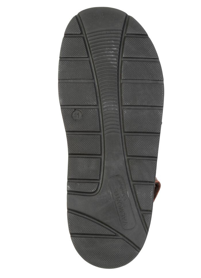 GINO GALANTE, lichte herensandalen, gemaakt van leer KASTANIE