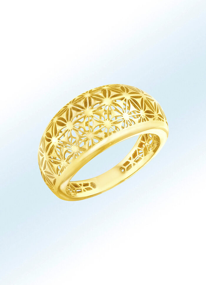 Damesring met 3D-bloemenontwerp 