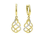 Elegante oorringen met 34 diamanten 