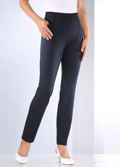 Broek met aangeknipte tailleband 