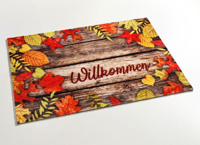 Voetmat 'herfstbladeren' met antislip-onderkant 