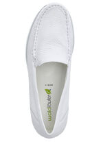 Waldl&auml;ufer, comfortabele damespantoffels, breedte H, met uitneembaar voetbed WIT