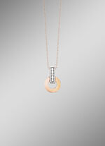 Moderne hanger met 5 diamanten 