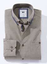 Shirt "Milano Italy" in 4 kleuren BEIGE GEMÊLEERD