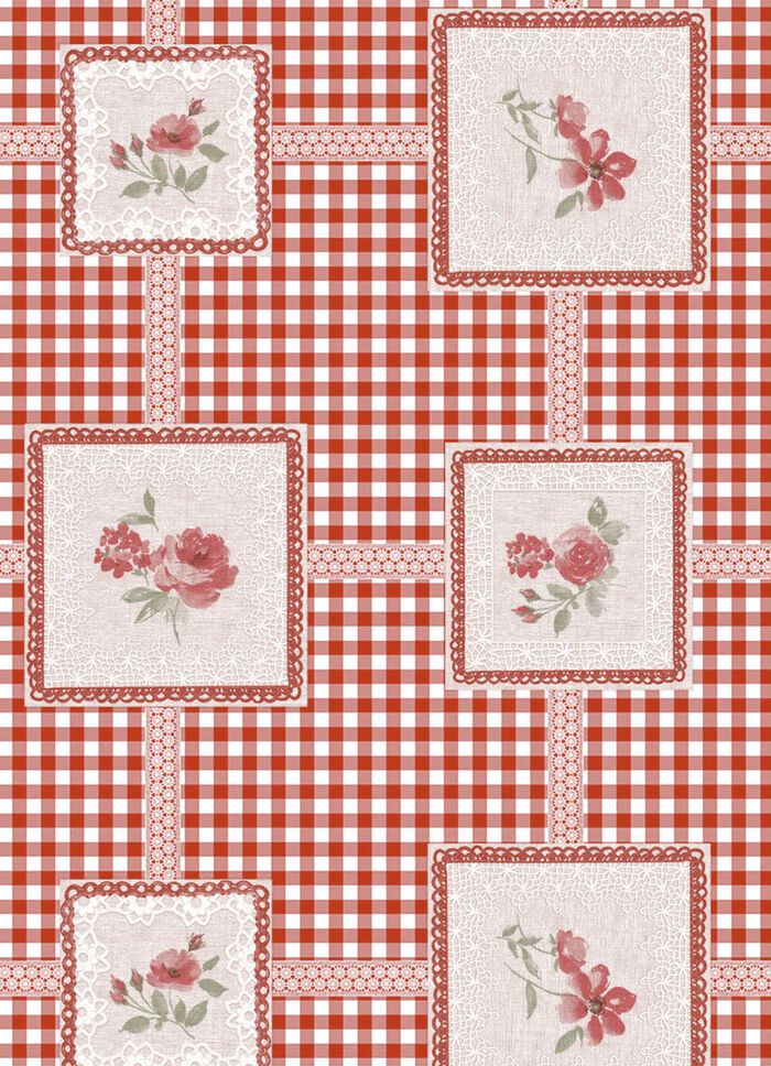 Onderhoudsvriendelijk tafelzeil van tafelzeil ROOD