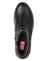 Rieker, gevoerde dames enkellaarsjes, winterschoenen, met rits SCHWARZ