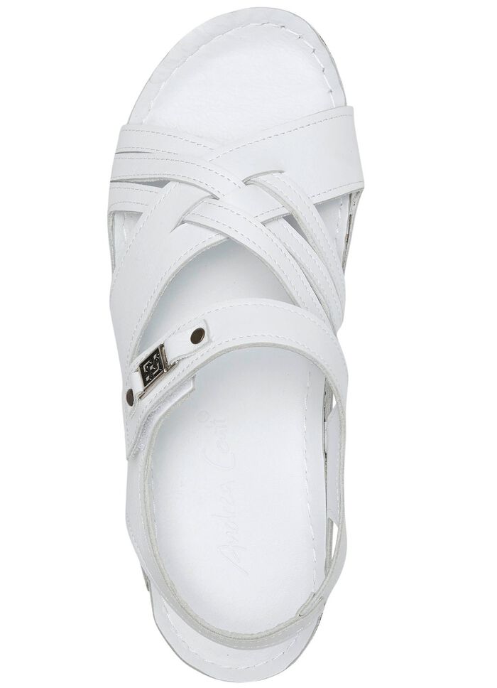 Andrea Conti sandaal met metalen sieraden 