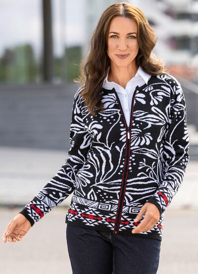 vest in jacquardmotief 