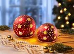 Verlichte ballen, set van 2 