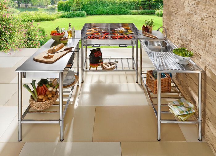 RVS buitenkeuken ZILVER