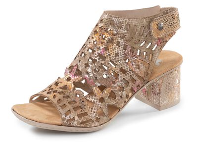 Rieker, trendy damessandalen, met klittenbandsluiting op de hiel 