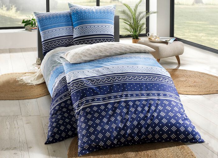 Beddengoedset in moderne kleuren 