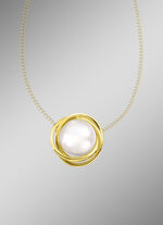 Bouton-kettinghanger met cultivéparel 