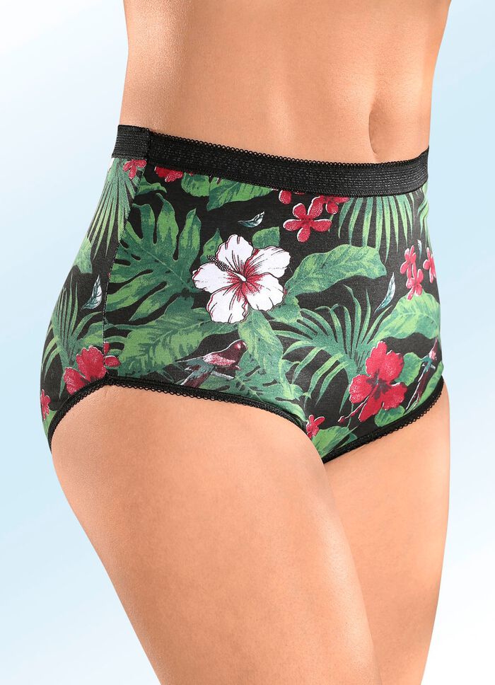 Set van vijf slips met jungle-design 