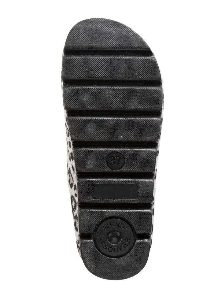 Laurina pantoffels van bedrukt vilt 