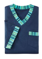 Set van twee nachthemden met V-hals en borstzak 