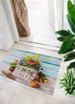 Deurmat met antislip vinylrug 