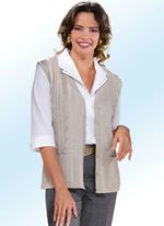 Gebreid vest met kabelpatroon 