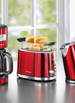 Grundig ontbijtserie gemaakt van hoogwaardig gelakt roestvrij staal 