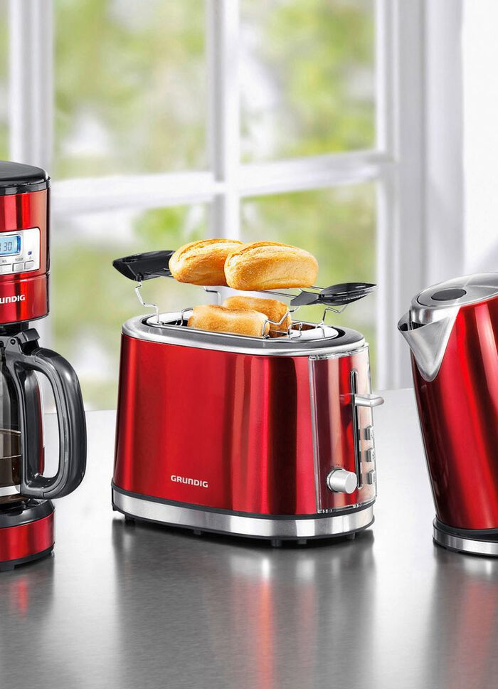 Grundig ontbijtserie gemaakt van hoogwaardig gelakt roestvrij staal 