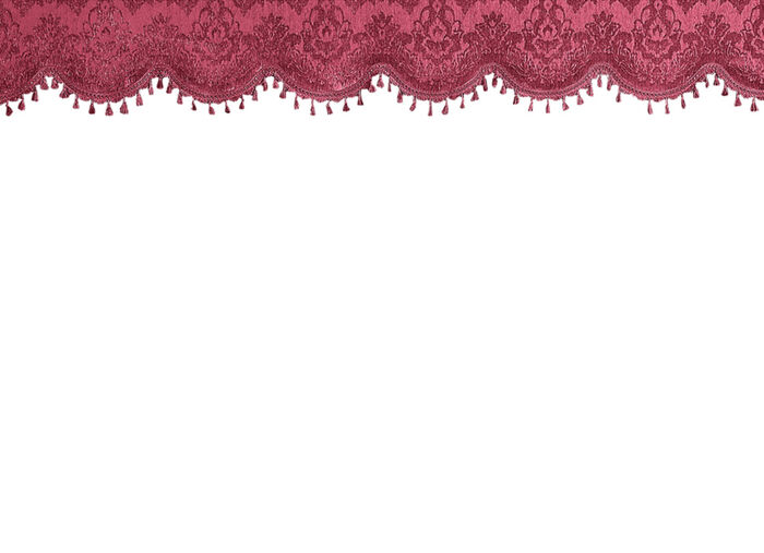 Sierdeken met kwasten aan de rand ROOD