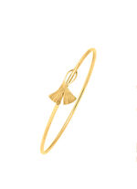 Elegante armband met een geluksbrenger ginkgoblad 