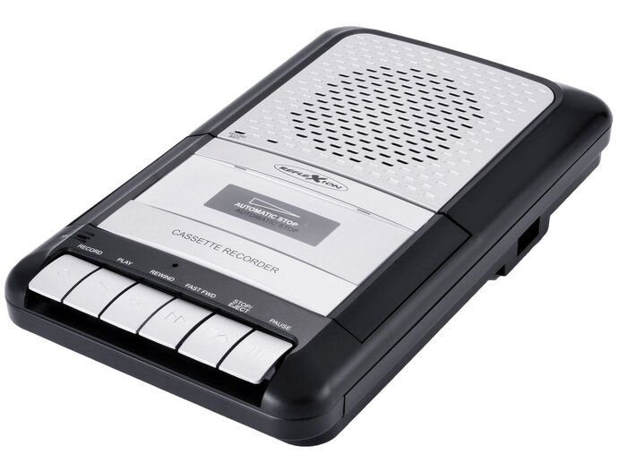 Draagbare cassetterecorder 