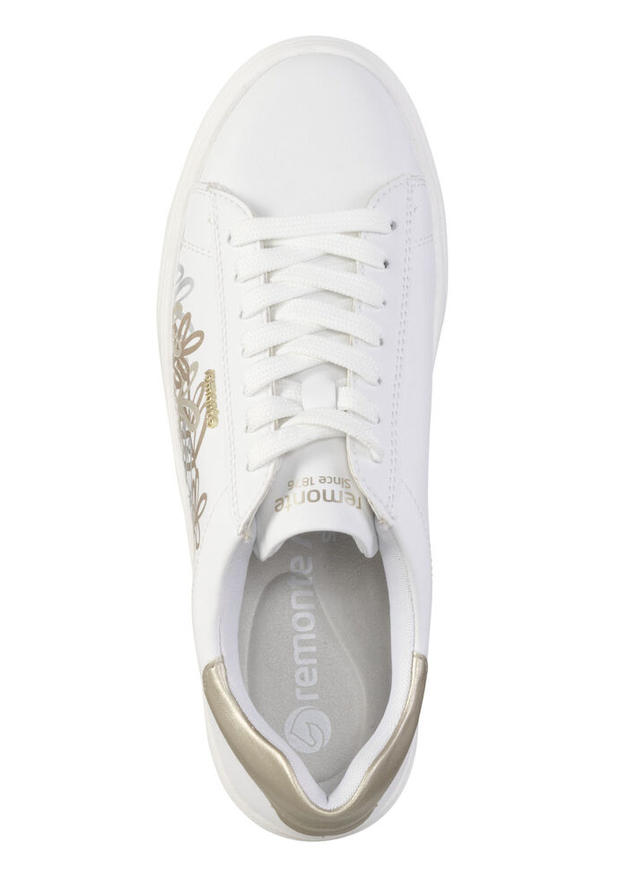 Remonte sneakers met een speelse bloemenprint WITBRONS