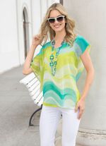 Chiffon poncho tuniek 
