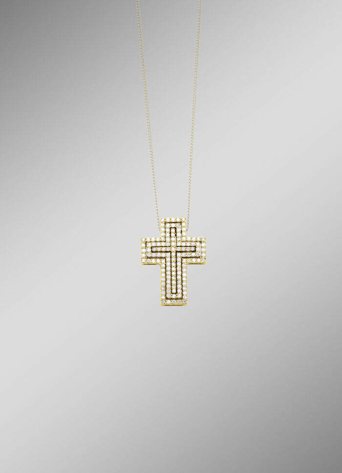 Kruishanger met diamanten 