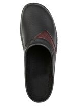 Klassieke herenmuiltjes met anatomisch gevormd voetbed SCHWARZ-BURGUND