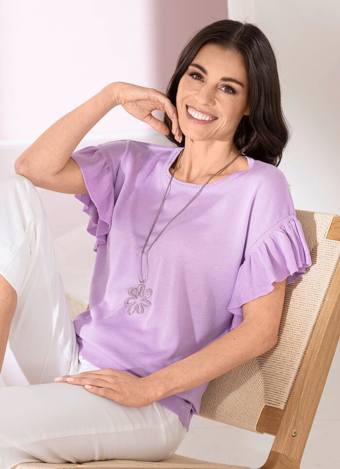 Trui van zachte, soepel vallende kwaliteit 