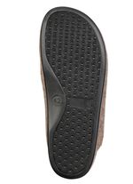 Comfortabele herenpantoffels van wolvilt BRUIN