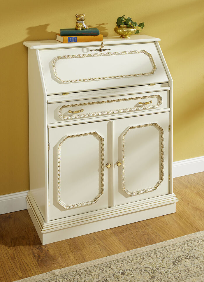 Hoogwaardige meubelserie met echt houtfineer CRÈME-GOUD