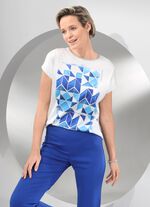 Shirttuniek met geweldige randprint 